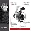 Quantum Accurist Spinning Fishing Reel, Size 15 Reel, Changeable Right- or Left-Hand Retrieve, Oversized Non-Slip Handle Knob and Continuous Anti-Reverse Clutch, White view 3