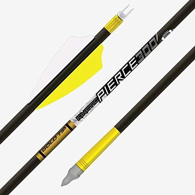Gold Tip Arrow, Pierce Platinum (.166) 340 2" Raptor Vanes (6)