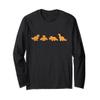 Dinos Chicken Nuggets Pattern | Funny Realistic Dino Long Sleeve T-Shirt view 1