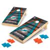 Wild Sports 2' x 4' Wood Tournament Cornhole Set - Direct Printed - Miami Dolphins- perfect for Backyard, Beach, Park, Tailgates, Outdoors and Indoors view 1
