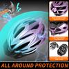 R2Depot Premium Bike Helmet, Lightweight Adjustable 57-62cm, 22 Vents Adults Bicycle Helmet with Headband (Gradient Blue Purple) view 3