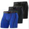 Runhit 3 Pack Compression Shorts for Men,Mens Underwear Spandex Shorts Sports Running Short Workout Athletic Base Layer view 1