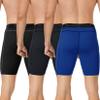 Runhit 3 Pack Compression Shorts for Men,Mens Underwear Spandex Shorts Sports Running Short Workout Athletic Base Layer view 2
