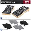 Wild Sports 2' x 4' Wood Tournament Cornhole Set - Direct Printed - Las Vegas Raiders- perfect for Backyard, Beach, Park, Tailgates, Outdoors and Indoors view 2