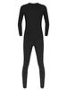 FEESHOW Men's Thermal Underwear Set Long Johns Set Sport Base Layer with Soft Fleece Lined Black M view 1
