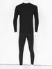 FEESHOW Men's Thermal Underwear Set Long Johns Set Sport Base Layer with Soft Fleece Lined Black M view 2
