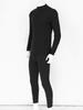 FEESHOW Men's Thermal Underwear Set Long Johns Set Sport Base Layer with Soft Fleece Lined Black M view 3