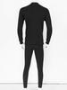 FEESHOW Men's Thermal Underwear Set Long Johns Set Sport Base Layer with Soft Fleece Lined Black M view 4