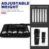Adjustable Wrist Ankle Weights with Removable Steel Bars, 1 Pair Arm Leg Weights for Men Women, No Sand Leakage, for Walking Jogging Yoga Fitness view 2