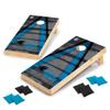Wild Sports 2' x 4' Wood Tournament Cornhole Set - Direct Printed - Carolina Panthers- perfect for Backyard, Beach, Park, Tailgates, Outdoors and Indoors view 1