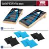 Wild Sports 2' x 4' Wood Tournament Cornhole Set - Direct Printed - Carolina Panthers- perfect for Backyard, Beach, Park, Tailgates, Outdoors and Indoors view 2