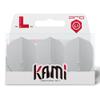 LSTYLE L1 Standard Dart Flights  PRO KAMI  White  1 Set (3 Flights)  Pre-Molded view 1