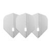 LSTYLE L1 Standard Dart Flights  PRO KAMI  White  1 Set (3 Flights)  Pre-Molded view 2