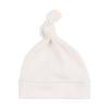 JANGANNSA White Cotton Newborn Knot Hat Infant Baby Beanie Hats for Boys Girls Newborn Hospital Cap Spring Summer Autumn (White,S) view 1