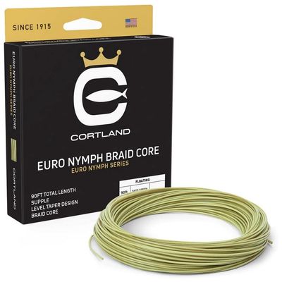 Cortland Euro Nymph Braid Core Fly Line (DT .022) Sage Green