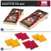 Wild Sports 2' x 4' Wood Tournament Cornhole Set - Direct Printed - Kansas City Chiefs- perfect for Backyard, Beach, Park, Tailgates, Outdoors and Indoors view 2