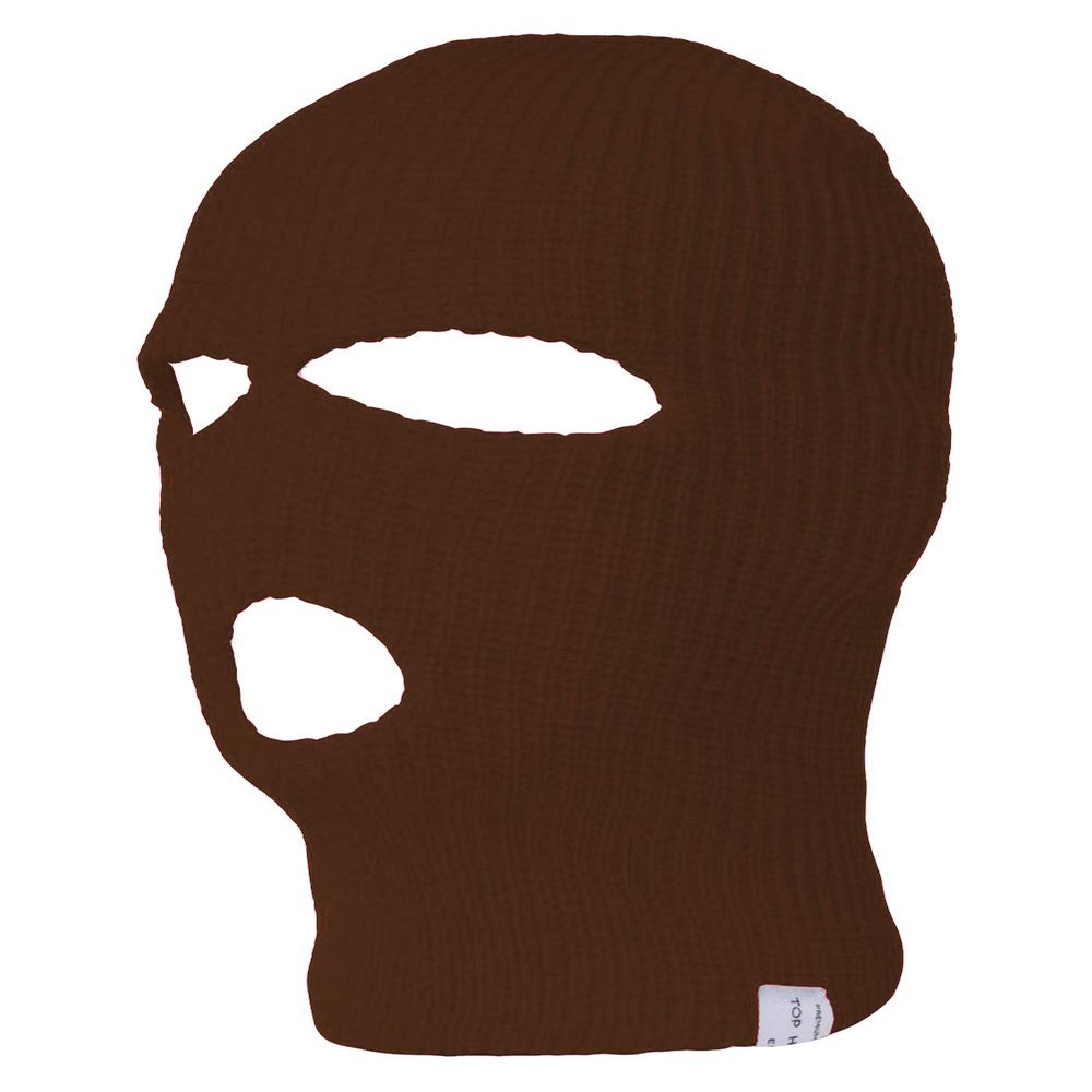 TOP HEADWEAR 3-Hole Ski Face Mask Balaclava, Brown
