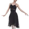 TopTie Adult Ballet Skirt Sheer Wrap Skirt Ballet Dance Dancewear-Black-M view 1