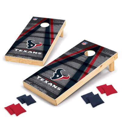 Wild Sports 2' x 4' Wood Tournament Cornhole Set - Direct Printed - Houston Texans- perfect for Backyard, Beach, Park, Tailgates, Outdoors and Indoors