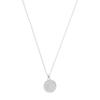 Honeycat Lady Gisela Woman's Face Pendant Disc Necklace in Gold, Rose Gold, or Silver | Minimalist, Delicate Jewelry (Silver) view 1