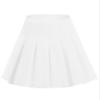 EXCHIC Women's High Waist Pleated Skater School Tennis Skirts (White, M) view 1