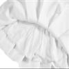 EXCHIC Women's High Waist Pleated Skater School Tennis Skirts (White, M) view 2