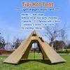 4 Persons 5lb Lightweight Tipi Hot Tents with Stove Jack, 7'3" Standing Room, Teepee Tent for Hunting Family Team Backpacking Camping Hiking (Olive Drab) view 2