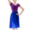 TopTie Adult Ballet Skirt Sheer Wrap Skirt Ballet Dance Dancewear-Royal Blue-M view 1