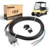 10L0L 36 Volt 2-Prong DC Charger Cord with Plug for Club Car DS, EZGO and Columbia Electric Models, OEM 101643301, 1013076, 66063-69B, 14835-G1 view 1