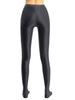 Agoky Women's Sexy Oil Glossy Footed Leggings Ultra Bodycon Tights Opaque Pantyhose Yoga Pants Dark Gray Medium view 3
