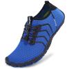 Racqua Beach Shoes Quick Dry Barefoot Water Aqua Sport Swim Surf Pool Hiking Diving Walking for Men Women Blue 12 W/11 M view 2
