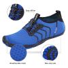 Racqua Beach Shoes Quick Dry Barefoot Water Aqua Sport Swim Surf Pool Hiking Diving Walking for Men Women Blue 12 W/11 M view 3