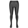 Agoky Women's Sexy Oil Glossy Footed Leggings Ultra Bodycon Tights Opaque Pantyhose Yoga Pants Black Medium view 4