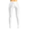 Agoky Women's Sexy Oil Glossy Footed Leggings Ultra Bodycon Tights Opaque Pantyhose Yoga Pants White Medium view 3