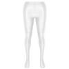 Agoky Women's Sexy Oil Glossy Footed Leggings Ultra Bodycon Tights Opaque Pantyhose Yoga Pants White Medium view 4