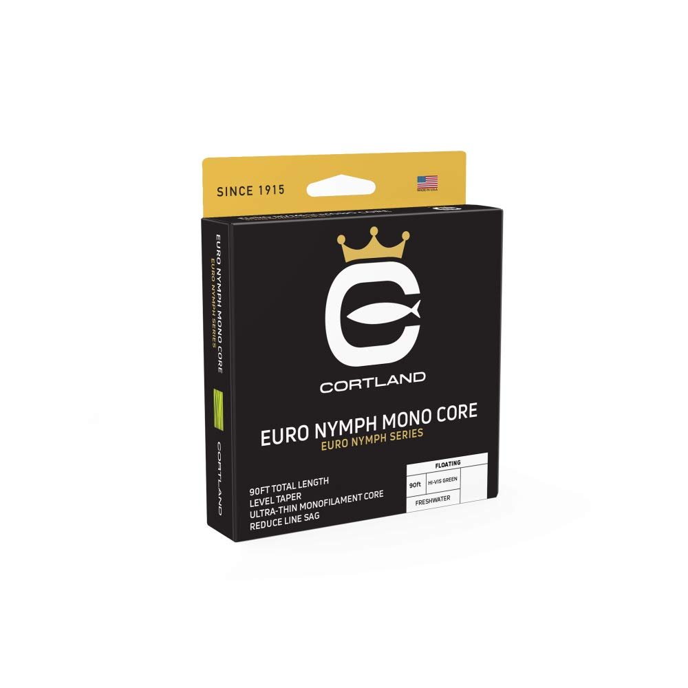 Cortland Euro Nymph Mono Core Fly Line (Level .022) Chartreuse