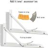 WANGPP Invisible Folding Table, Multifunctional Space Saving Hanging Table Computer Desk Study Desk view 3