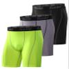 Runhit 3 Pack Compression Shorts for Men,Mens Underwear Spandex Shorts Sports Running Short Workout Athletic Base Layer view 1