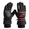 FUFU Gloves Warm Gloves Cold-Proof Ski Gloves Waterproof Winter Gloves Snowboard Gloves Outdoor (Color : Red)