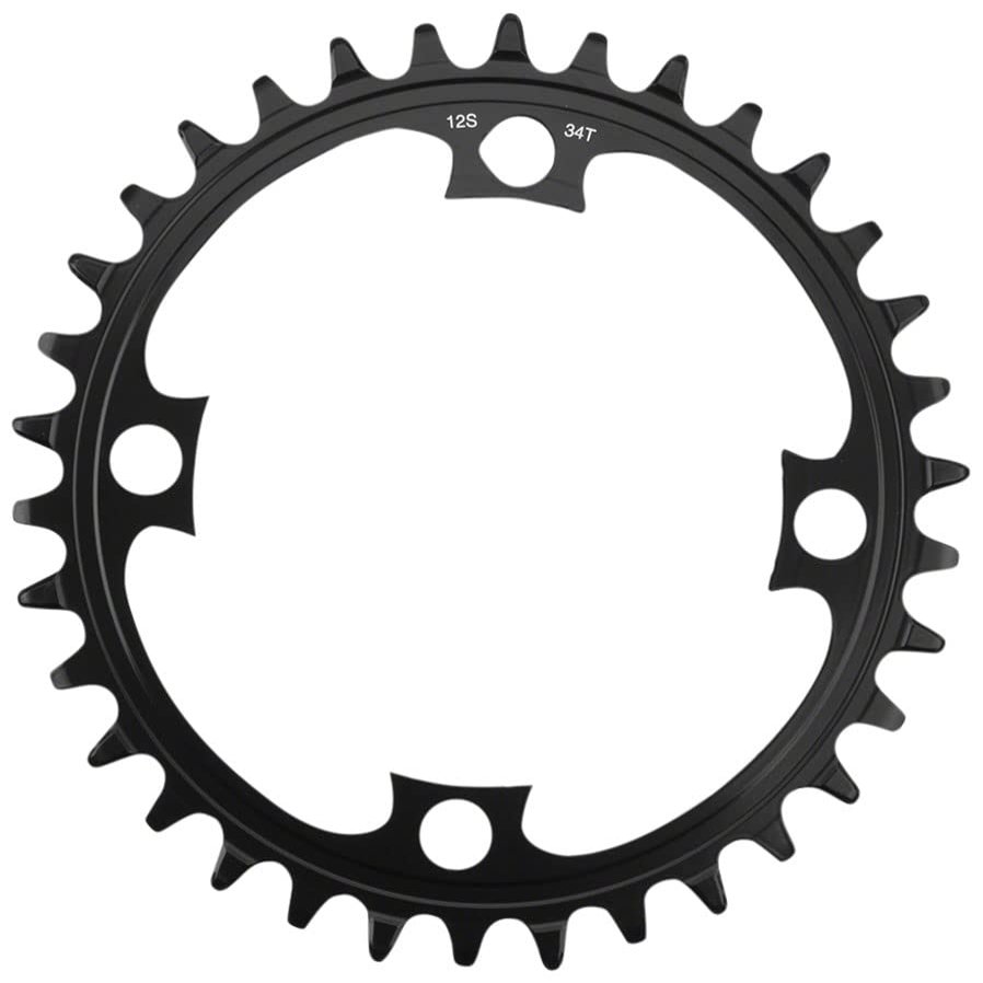 SHIMANO Cycling Y0KJ34100 SM-CRE80-12 Chainring 34T - SM- CRE80-12-B - Spare Parts for Bike