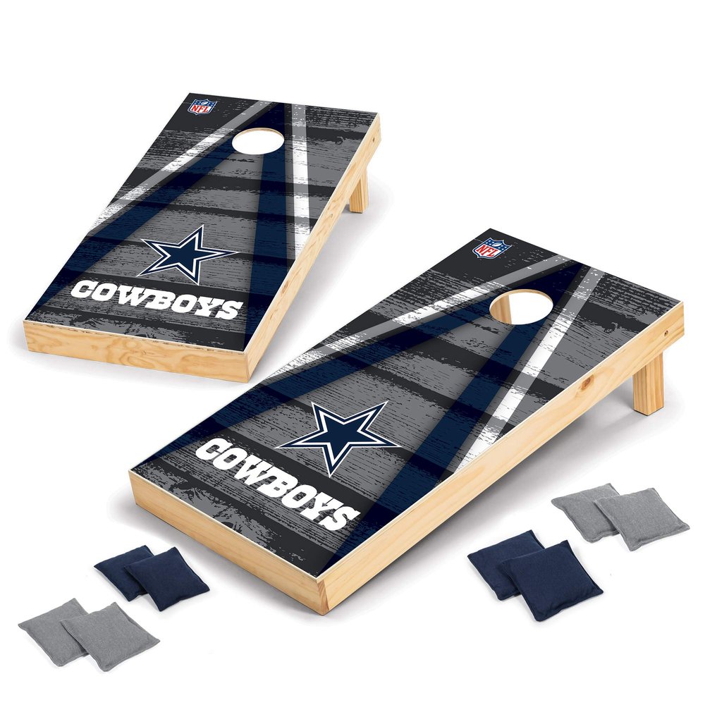 Wild Sports 2' x 4' Wood Tournament Cornhole Set - Direct Printed - Dallas Cowboys- perfect for Backyard, Beach, Park, Tailgates, Outdoors and Indoors