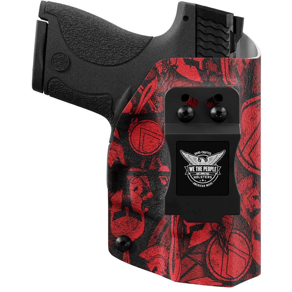 We The People Holsters - Red Spartan Camo - Left Hand - IWB Holster Compatible with CZ SP-01