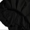 EXCHIC Women's High Waist Pleated Skater School Tennis Skirts (Black, S) view 2