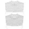 JEATHA Women Girls Cotton Fake Collar Detachable Dickey Collar Mock Turtleneck Blouse Half Top Shrits Neck Warmer Light Grey L view 1