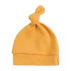 JANGANNSA Ginger Yellow Newborn Baby Hat Infant Baby Boys Beanie Top Knot Stretchy Hats for Girls 100% Organic Cotton(Ginger Yellow, M) view 1