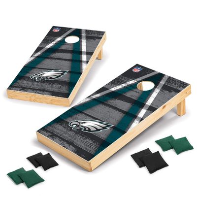 Wild Sports 2' x 4' Wood Tournament Cornhole Set - Direct Printed - Philadelphia Eagles- perfect for Backyard, Beach, Park, Tailgates, Outdoors and Indoors