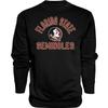 Blue 84 Men's Florida State Seminoles Crewneck Sweatshirt Line Up Secondary Color, Florida State Seminoles Black, XX-Large view 1