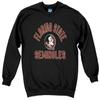 Blue 84 Men's Florida State Seminoles Crewneck Sweatshirt Line Up Secondary Color, Florida State Seminoles Black, XX-Large view 2