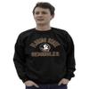 Blue 84 Men's Florida State Seminoles Crewneck Sweatshirt Line Up Secondary Color, Florida State Seminoles Black, XX-Large view 3