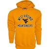 Blue 84 Men's West Virginia Mountaineers Hoodie Line Up Secondary Color, West Virginia Mountaineers Gold, Large view 1